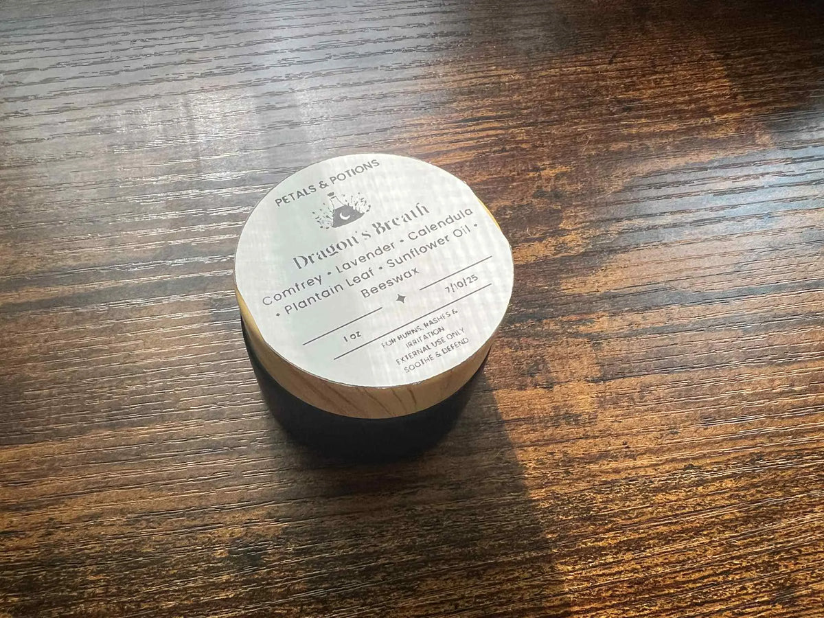 Dragon’s Breath – Comfrey & Plantain Cooling Herbal Salve